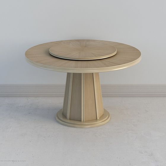 Polygon Table 3d Elegant Low-Polygon Round Table 3D model for Modern Spaces