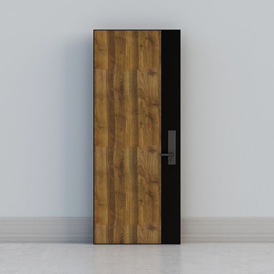 Stylish Wooden Door 3D model