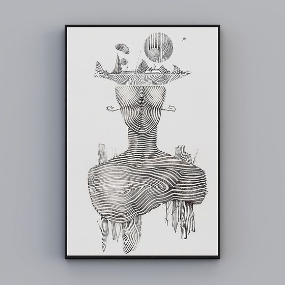 Nhà lịch sự với tranh - tranh Hyunguan - Minimalist Series V