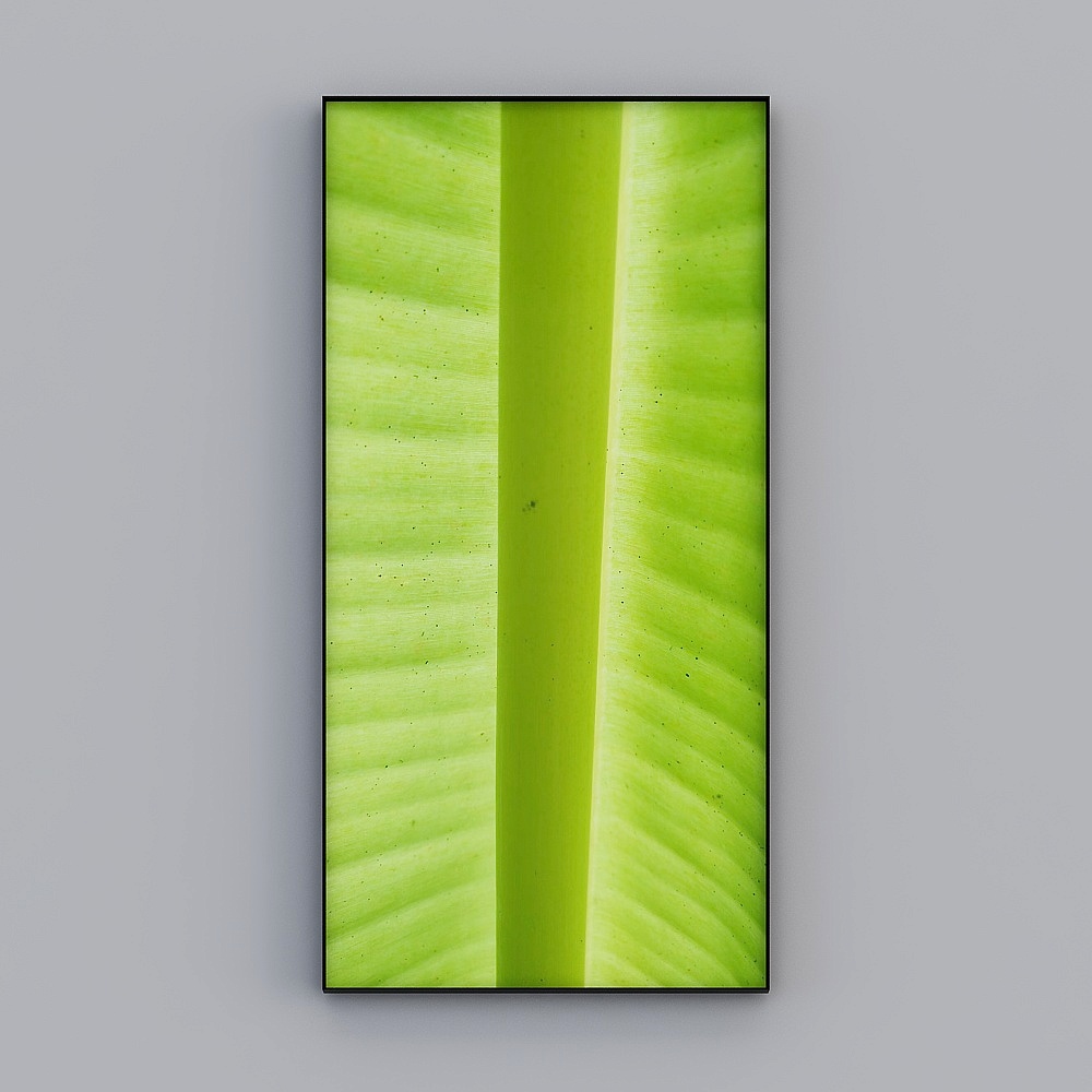 Banana Leaf Screen 3D model