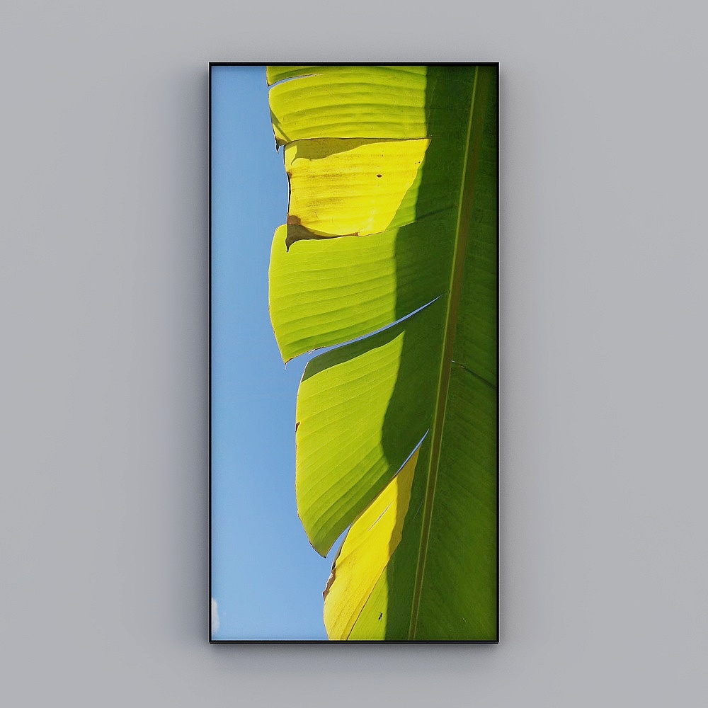 Chenxuans Gemälde für das ganze Haus – Veranda-Gemälde – hyperrealistisch – Bananenblätter Vier