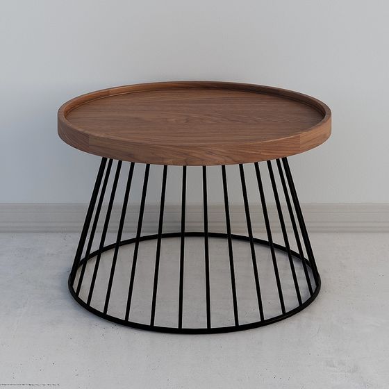 Unique Low-Poly Round Table Design 3D model