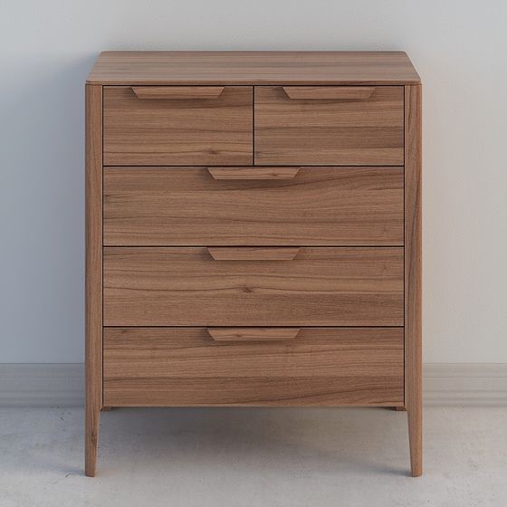 Wooden Drawer Cabinet 3D model in Urban Alley