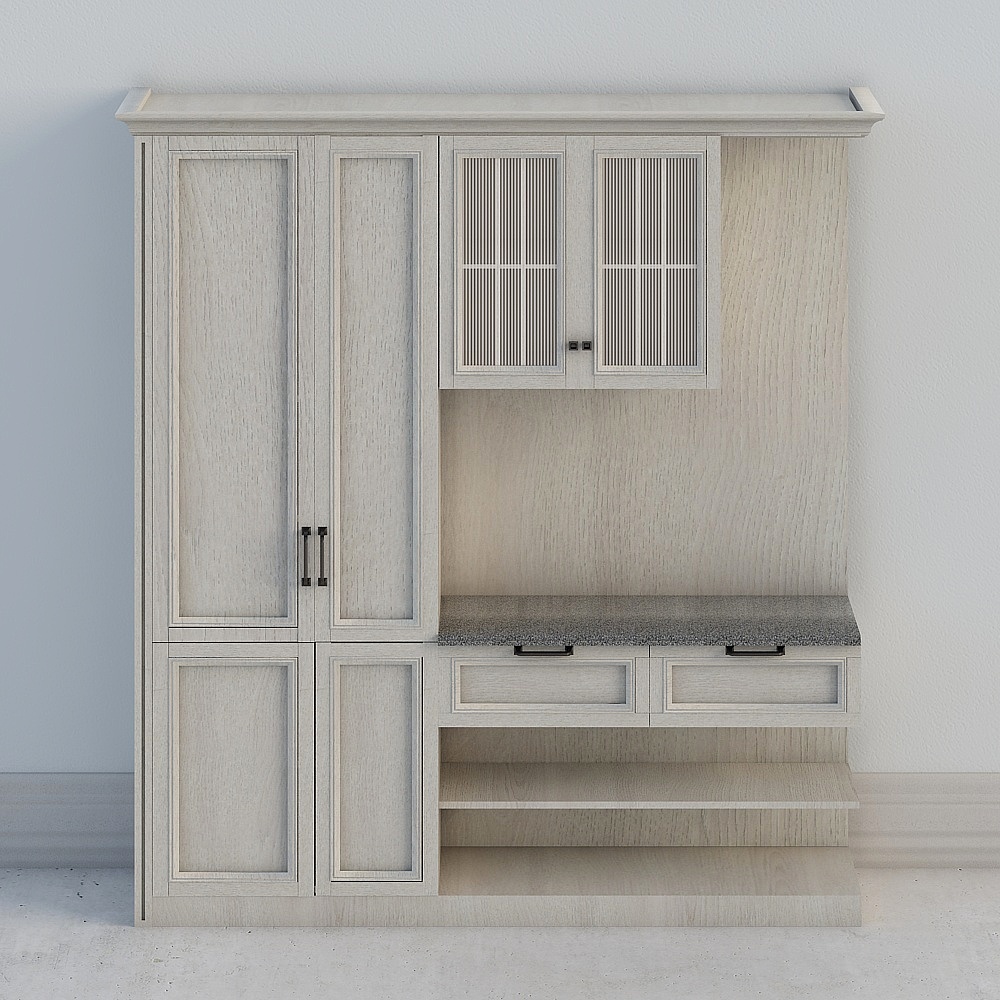 Armoire d'entrée style américain simple-caoutchouc élégant PWMD0067