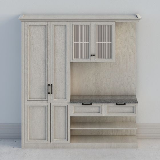 Armoire d'entrée style américain simple-caoutchouc élégant PWMD0067