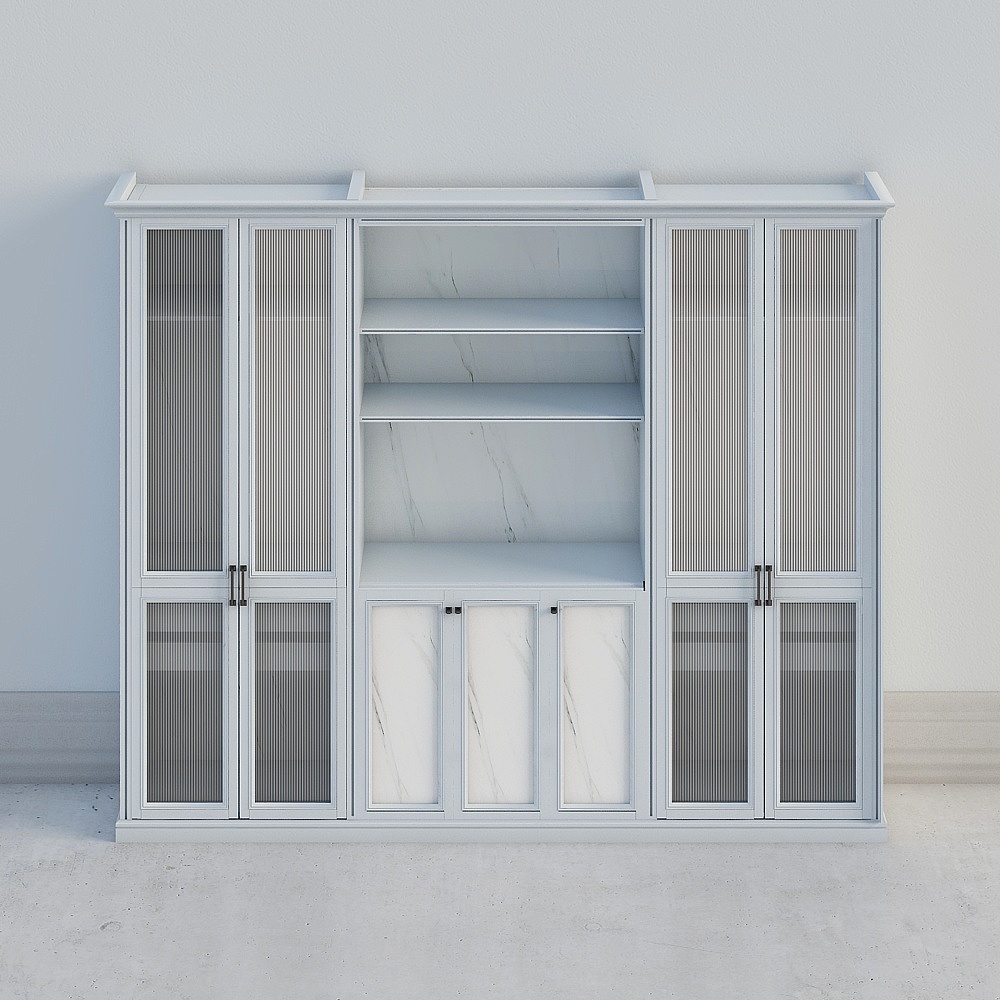 George Manor Cloakroom American Minimalist Style - Sky Blue PWMGD0056-1