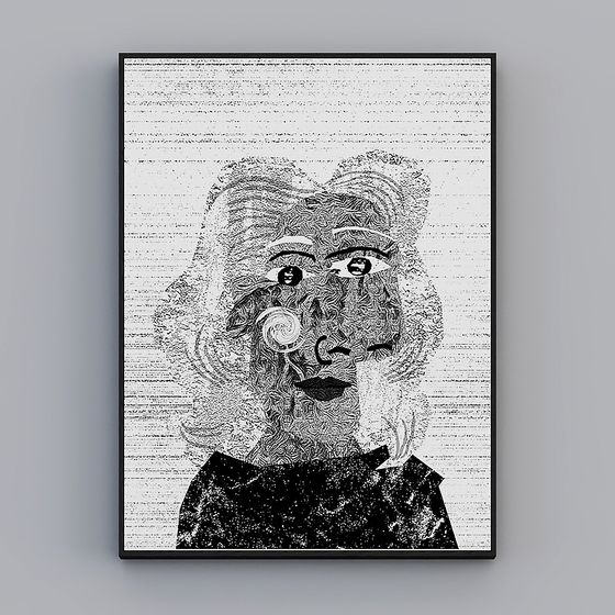 Stylish Abstract Mask 3D Model for Creative Projects