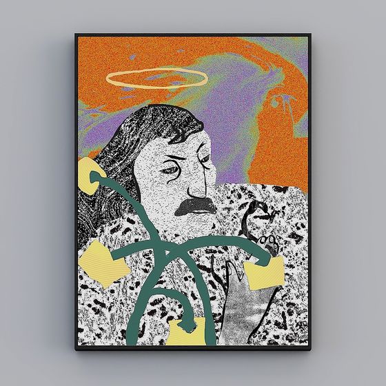 Abstract Angel 3D Model for Innovative Design