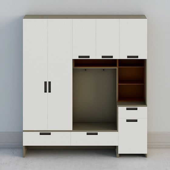 Tủ lối vào phong cách hiện đại - ánh sáng trắng ánh trăng PWMK1011