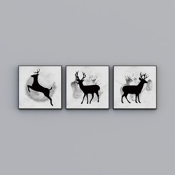 Artistic Deer 3D Model Collection for Creative Use