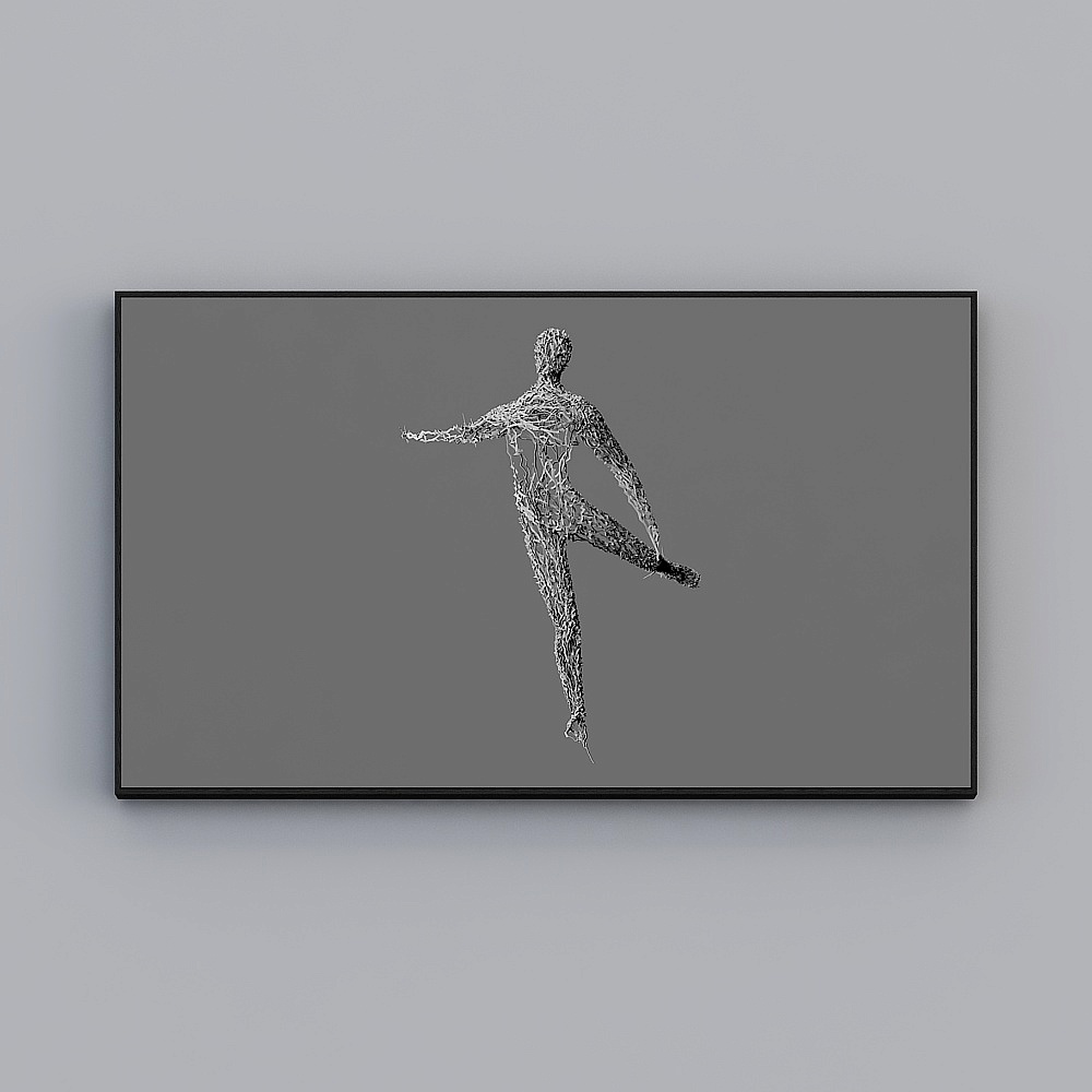 Courtesy full house with painting - modern living room decorative painting - living room bedroom single - rattan painting three