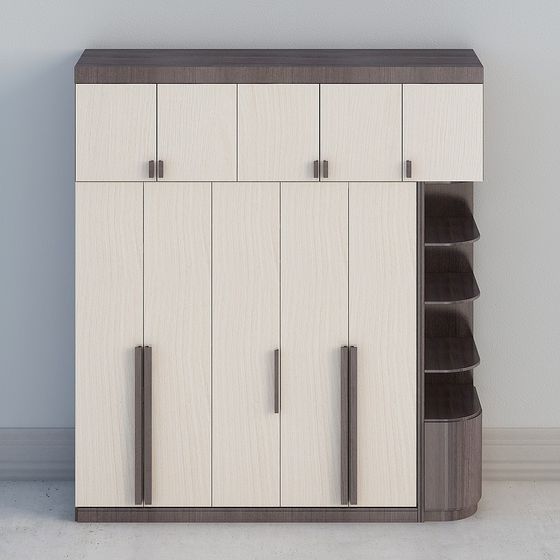 Tủ gió phòng ngủ chính phong cách tối giản hiện đại - bưởi mực PWMA0127