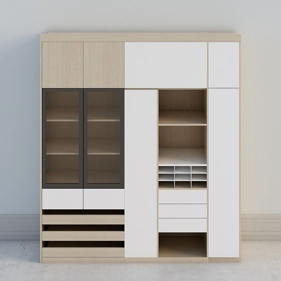 Modern Urban Storage Cabinet 3D model