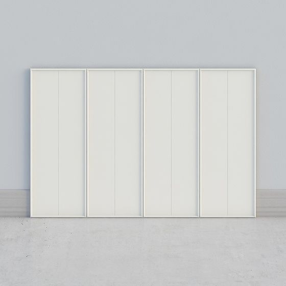 Minimalist Sliding Door 3D model