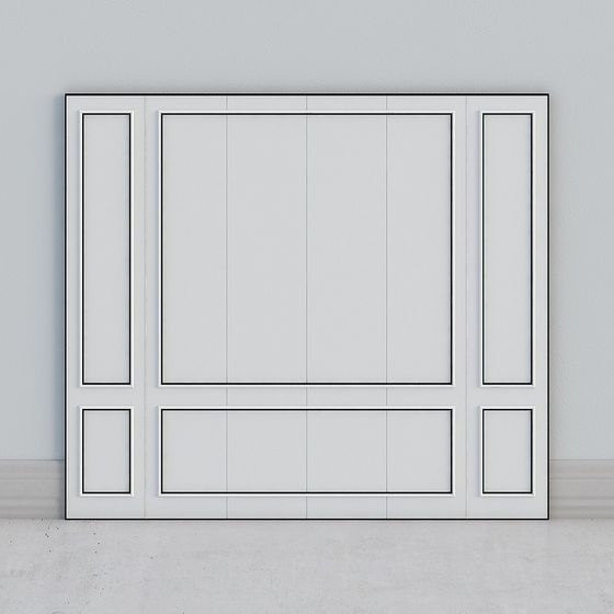 Modern Minimalist Door Panel 3D model