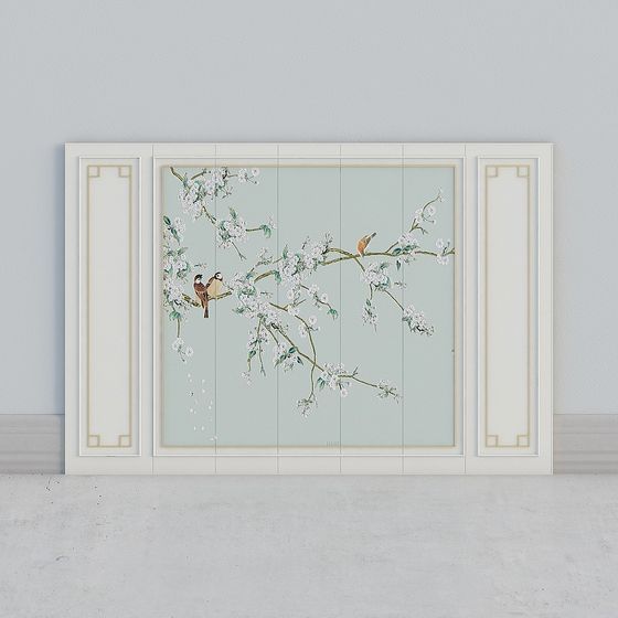 Spring Blossom Low Poly 3D Model