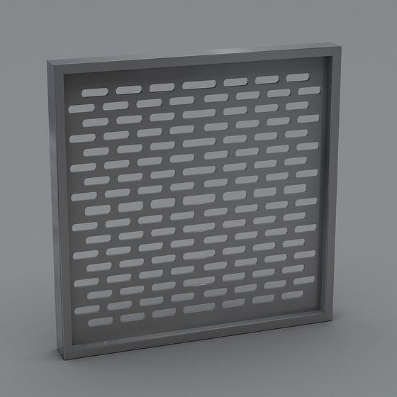 Urban Grid 3D Model - Futuristic Design