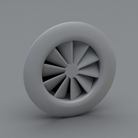 Stylish Turbo Blade 3D model for Creative Projects