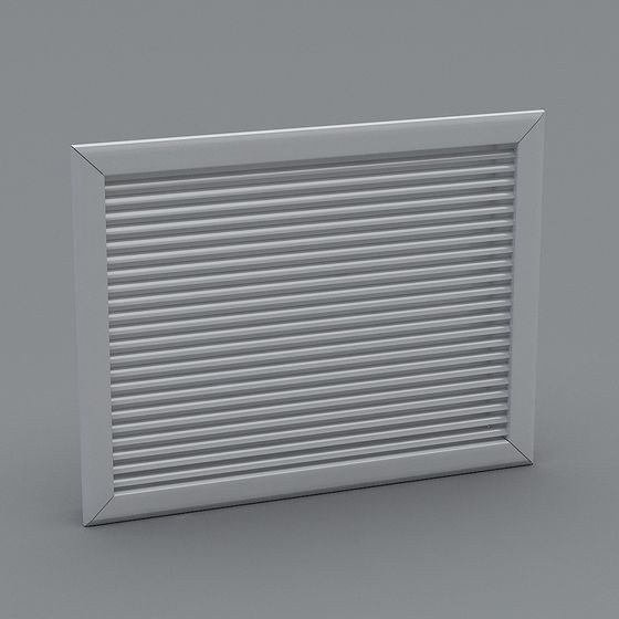 Minimalist Louvered Window 3D model