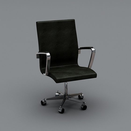 Elegant Low-Poly Office Chair 3D model