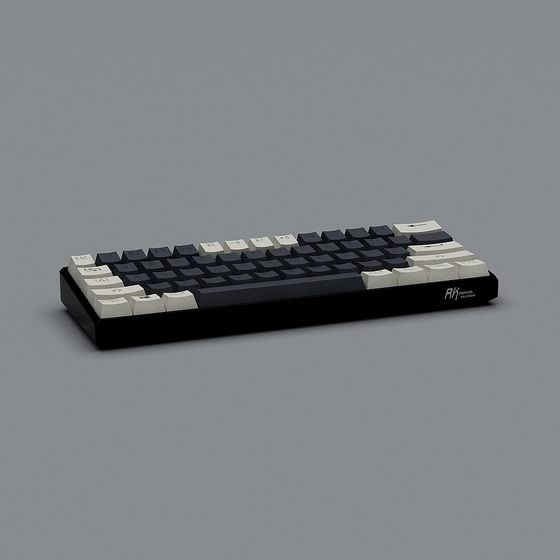 Stylish Low Poly Keyboard 3D model
