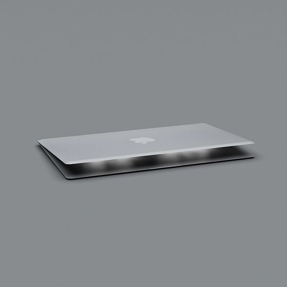 Futuristic Minimalist Laptop 3D model