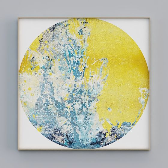 Abstract Frame 3D model Blending Realism and Low-Poly Aesthetics