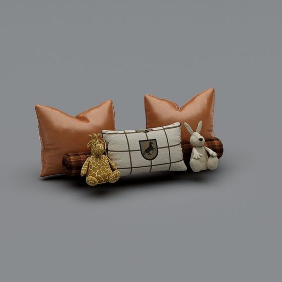Cozy Cushions 3D model for Elegant Interiors