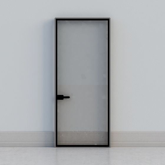 Minimal Glass Door 3D model