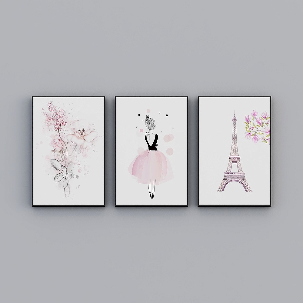 Romantic Paris 3D Model Collection