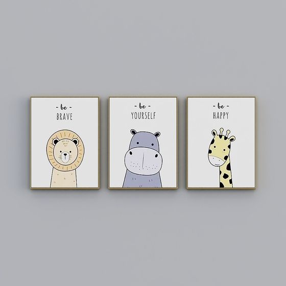 Jungle Wisdom Animal Portraits 3D model