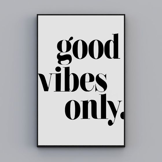 Good Vibes Only 3D model