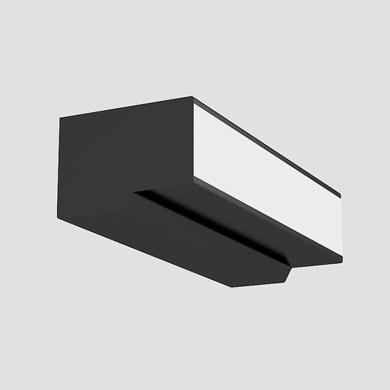 Black Angle Line 3D Model for Modern Designs