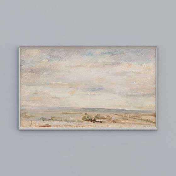 Idyllic Landscape Low Poly 3D model