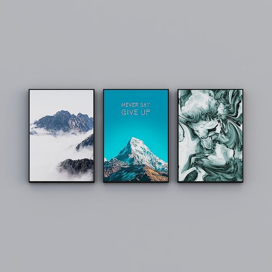 Inspiring Triptych 3D model