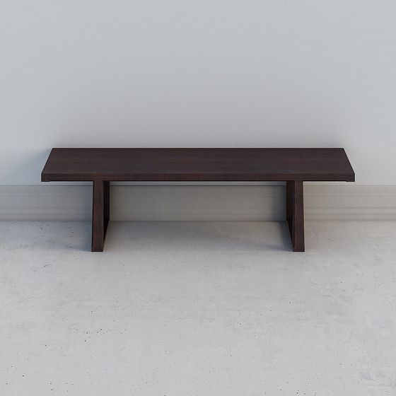 Elegant Brown Dining Table 3D Model for Stylish Dining Rooms