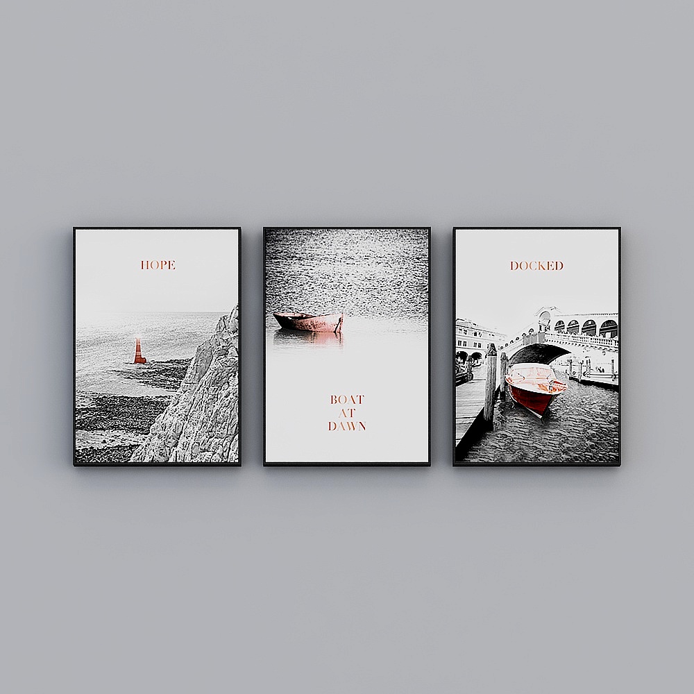 Courtesy full house with painting - triple - small fresh dock