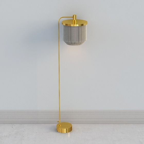 Elegant 3D Model Floor Lamp Design
