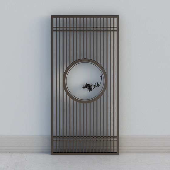 Oriental Folding Screen 3D model