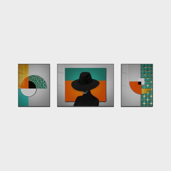 Stunning Abstract Art Series 3D Model