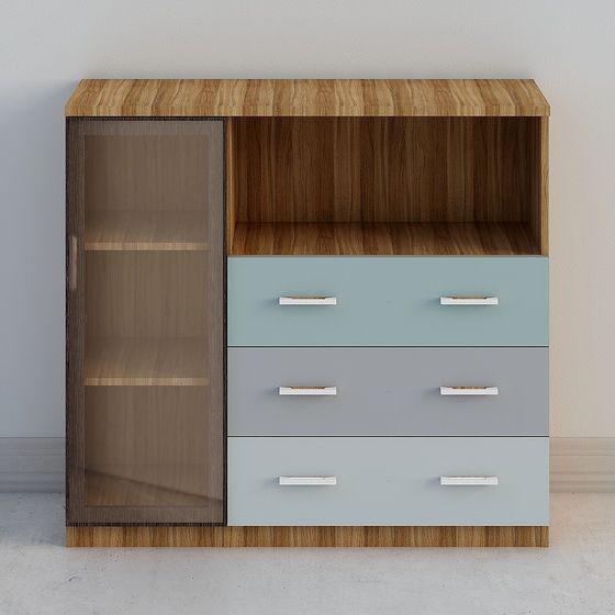 Urban Window Storage Cabinet 3D model