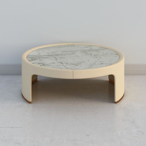 Stylish Low-Poly Round Table 3D model for Creative Spaces