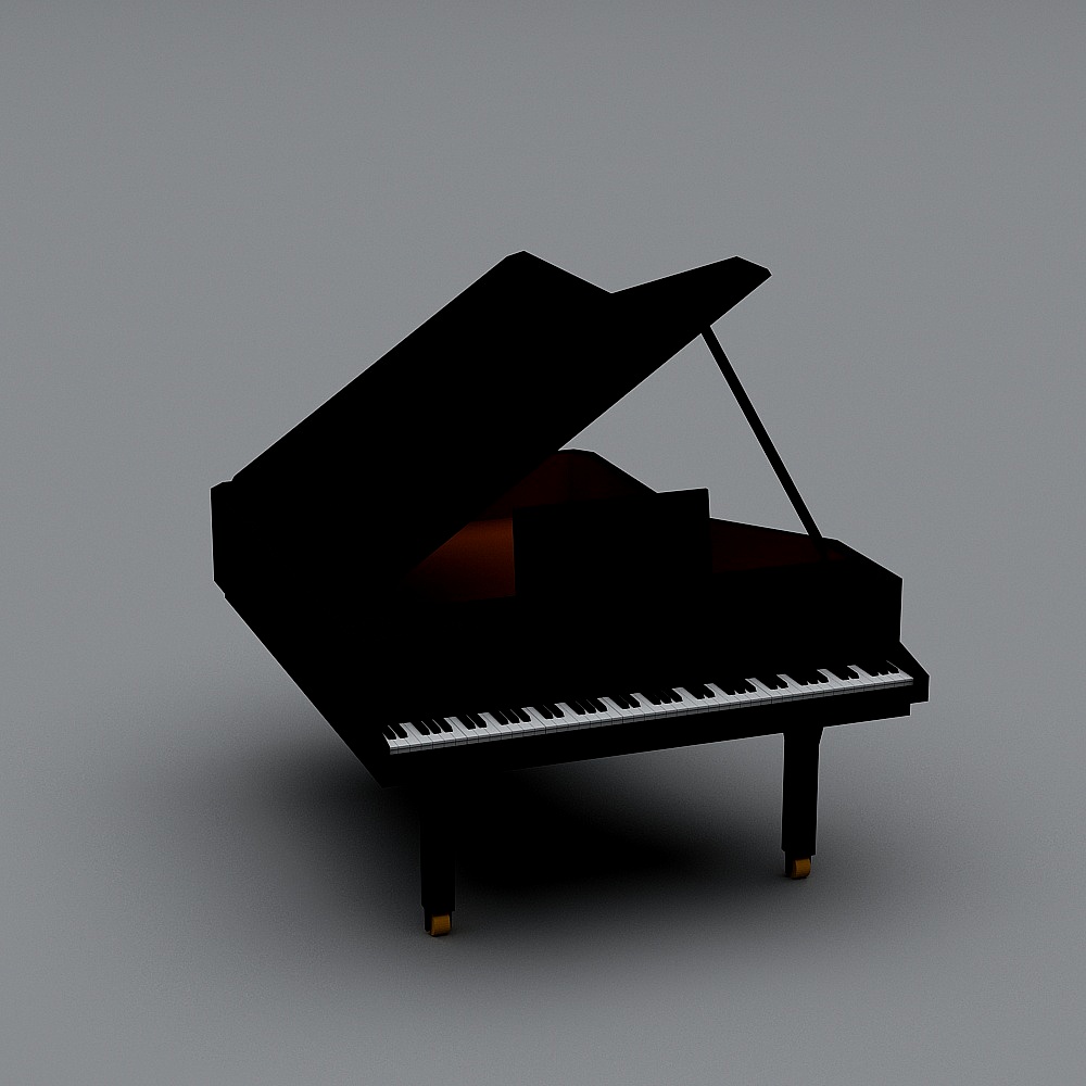 Classic Piano 3D model