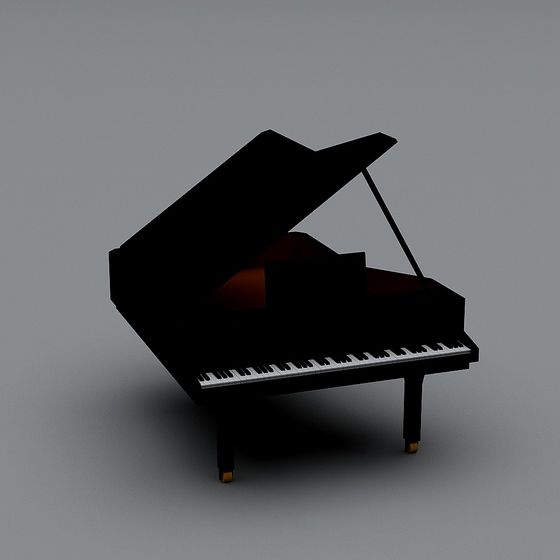 Classic Piano 3D model for Designers