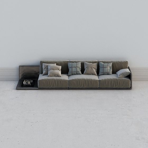 Modern Low-Polygon Sofa 3D model Design