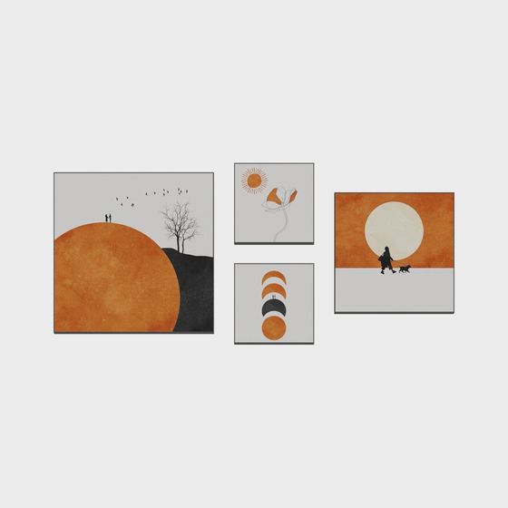 Sunset Serenade Low-Poly 3D Model Collection