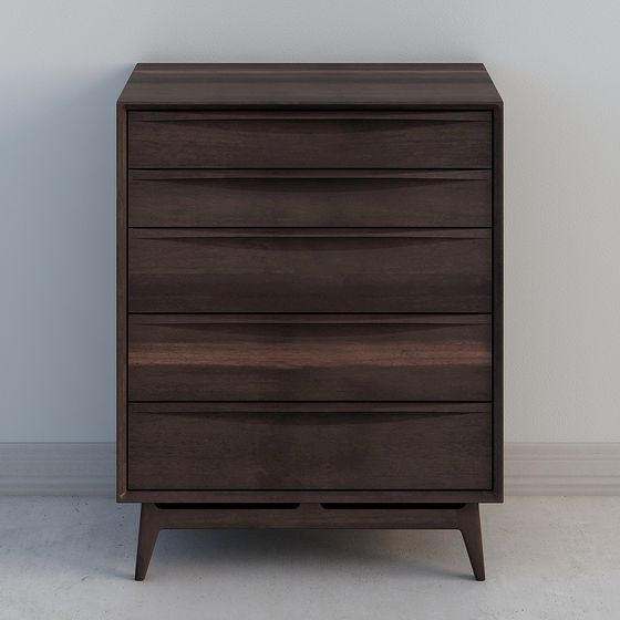 Mid-Century Modern Dresser 3D model