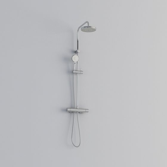 Shower System Model Stylish Shower System 3D model for Modern Interiors