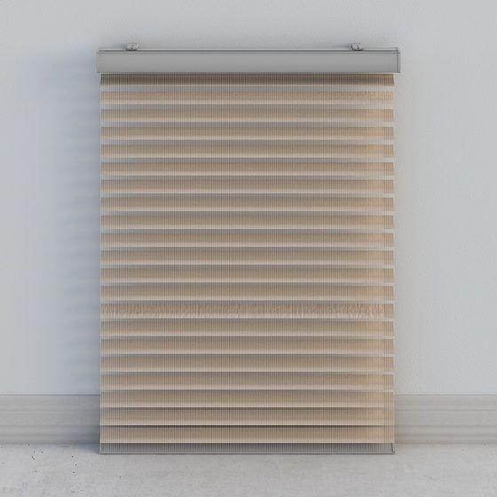 Minimalist Low-Polygon Curtain 3D model