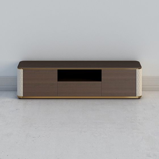 Elegant Low-Polygon Coffee Table 3D model